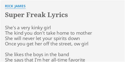 super freak lyrics|she's a super freak lyrics.